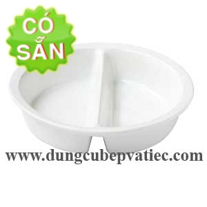 Khay buffet sứ 2 ngăn