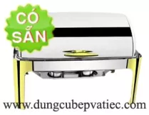 Nồi hâm buffet chữ nhật chân vàng cao cấp 723YH