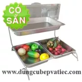 Kệ trưng bày buffet 2 tầng inox SG2CT6-350