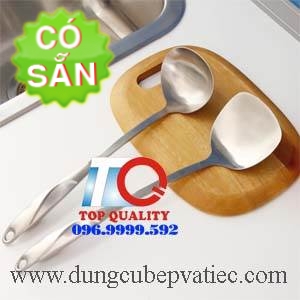 Bộ vá sạn inox 304 cao cấp cán dài