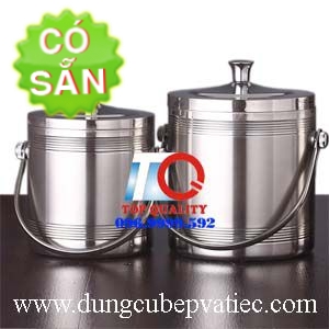 Xô inox 2 lớp ướp lạnh rượu