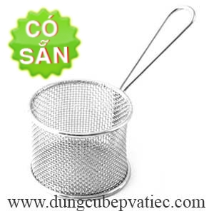 Rọ rổ chiên tay cầm inox