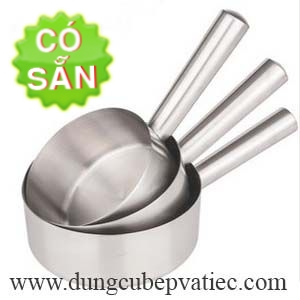 Gáo inox múc nước canh cán dài