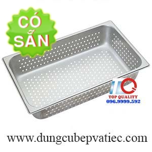 Khay inox có đục lỗ cao 100mm