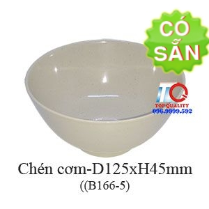 Chén cơm melamine màu nâu đá B166-5