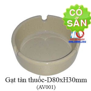 Gạt tàn thuốc malamine màu nâu đá AV001-3.5