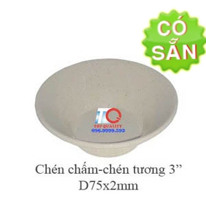 Chén tương melamine nâu đá D6079-3