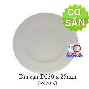 Dĩa melamine cạn nâu đá P420-9