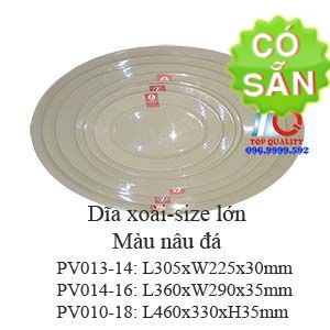 Dĩa melamine ovan size lớn