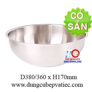 Tô inox loại lớn 380mm