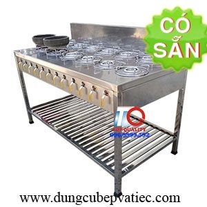 Bếp nấu tô đá Hàn Quốc bằng ga 12 họng