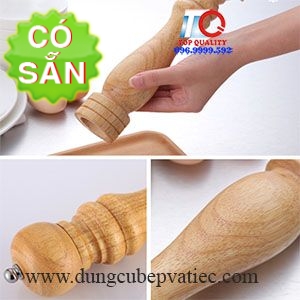 Dụng cụ xay nghiền tiêu cầm tay bằng gỗ size lớn