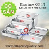 Khay GN 1/1, khay inox