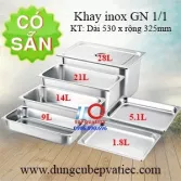 Khay GN 1/1, khay inox