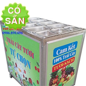 Xe trái cây tự chọn giá rẻ 11 khay