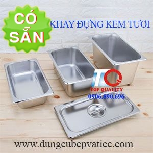 Khay đựng kem inox giá sỉ