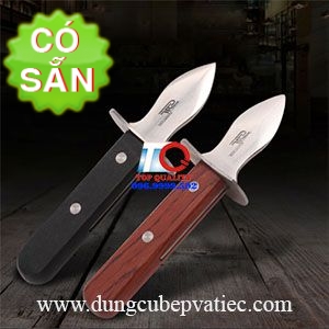 Dao cạy hàu cán gỗ inox