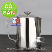 Ca đánh sữa inox có nắp