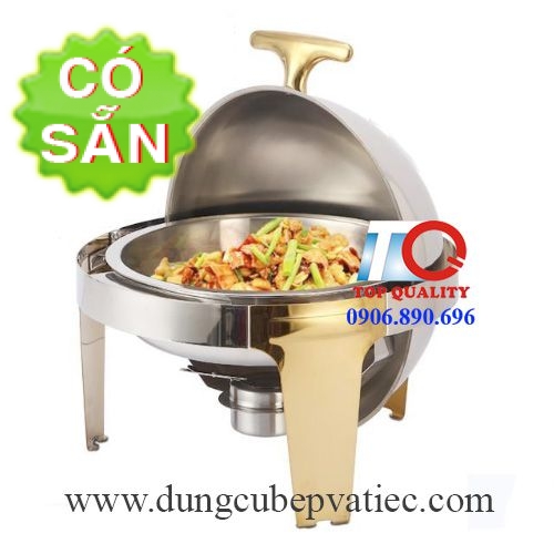 Nồi buffet tròn inox nắp mở 90 độ 721YH