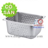 Khay inox sâu lòng có lỗ gn 1/2*150