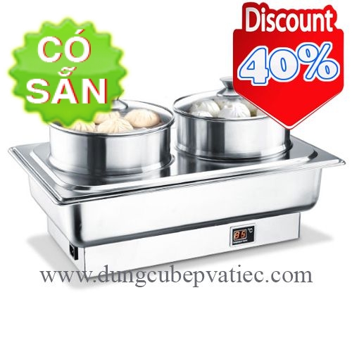 Lò hấp dim sum để bàn buffet 3 tầng RWK7056