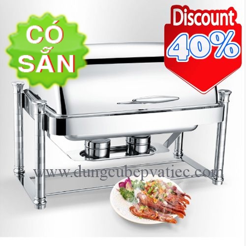 Nồi buffet chữ nhật chân cao CZK203