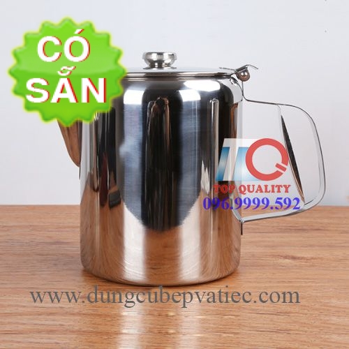 Ca inox đựng trà cafe có quai