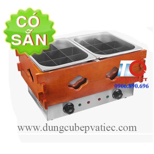 Nồi giữ nóng thức ăn lẩu Oden 2 ngăn 18 ô bằng điện