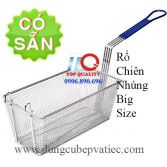 Rổ chiên nhúng inox big size