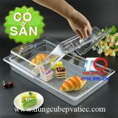 Nắp nhựa PC mở 180 độ đậy khay buffet