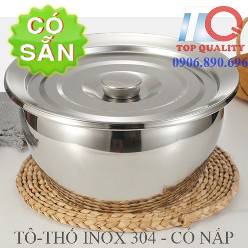 Thố inox 304 cao cấp có nắp - 3 size -5 lít -7 lít - 8 lít - hàng có ...