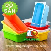 Khay cont GN 1/3 nhựa PC 6 màu
