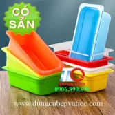 Khay cont GN 1/3 nhựa PC 6 màu