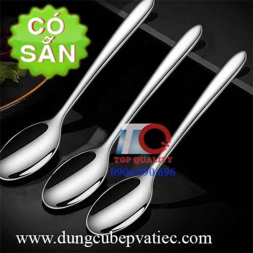 Muỗng inox cán dài 210mm