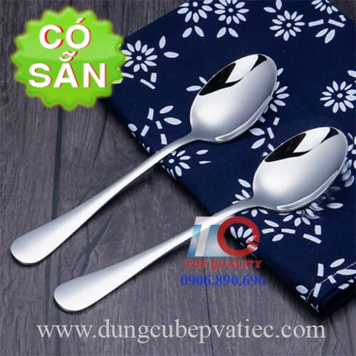 Muỗng inox 180mm dùng ăn chính - hàng có sẵn - giá tố t nhấ t thị trường