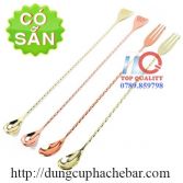 Muỗng khuấy bar - pha chế 2 đầu