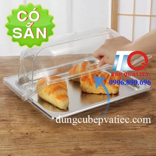 Nắp nhựa cong đậy khay thức ăn búp phê GN 1/2