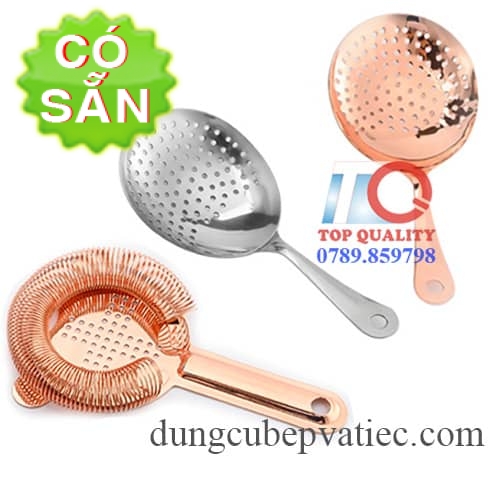 Dụng cụ chặn đá-rây lược đá pha chế cocktail-bar-cafe