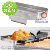Khay vỉ ráo dầu gắn vào máy lò chiên nhúng