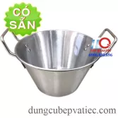 Chảo inox đáy bằng công nghiệp - chảo nón