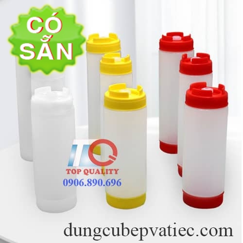 Chai nhựa đựng sốt - tương - sirô - nhiều size