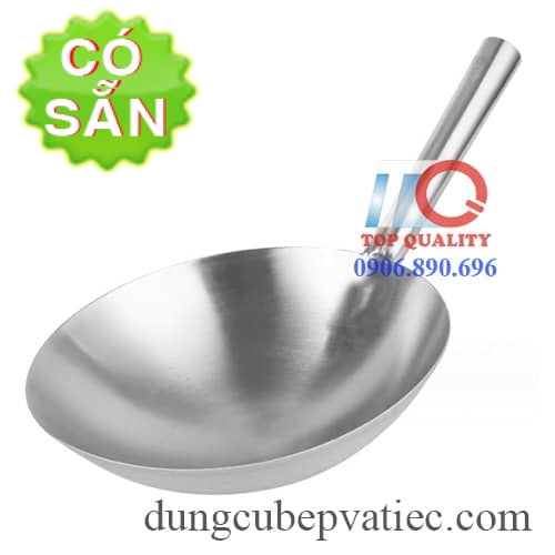 Chảo inox 400mm - chảo xào inox