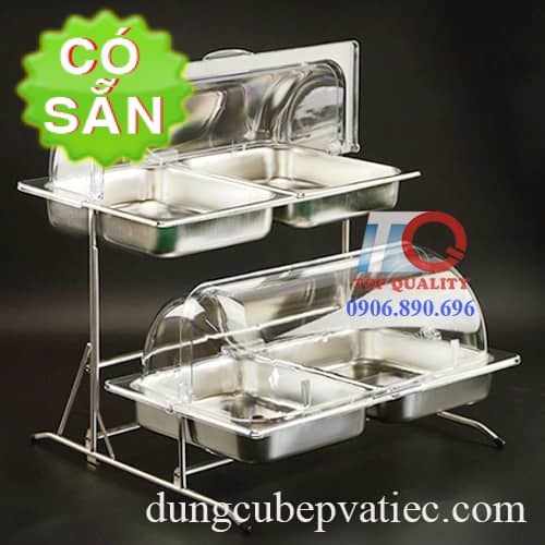 ke-inox-2-tang-trung-bay-thuc-an-buffet-co-nap-cong-day-mo-90-do-hcm
