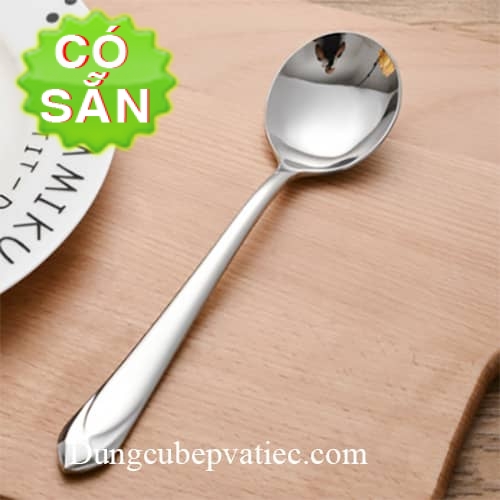 Muỗng inox SUS 304 cao cấp, dùng cho học sinh, an toàn vệ sinh thực phẩm