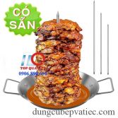 Khay inox có xiên đứng- nướng thịt