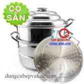 Nồi xửng hấp 2 tầng bằng inox