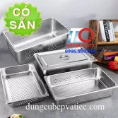 Khay inox 1/1 có đột lỗ