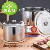 Nồi inox chia 2 ngăn cố định dùng bếp gas, than, hồng ngoại