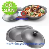 Nồi gang đen chống dính có nắp