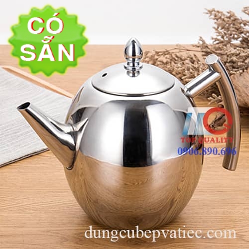 Ấm inox pha trà cà phê 1.5L - 2L